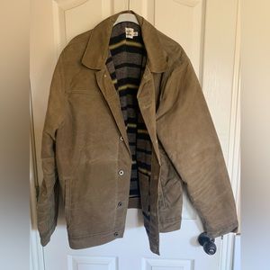 Flint & Tinder Flannel Lined Waxed Jacket